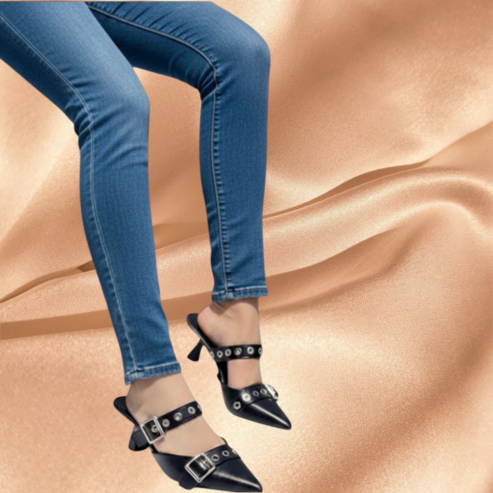 SABOT CON BORCHIE - CIABATTA MULES TACCO